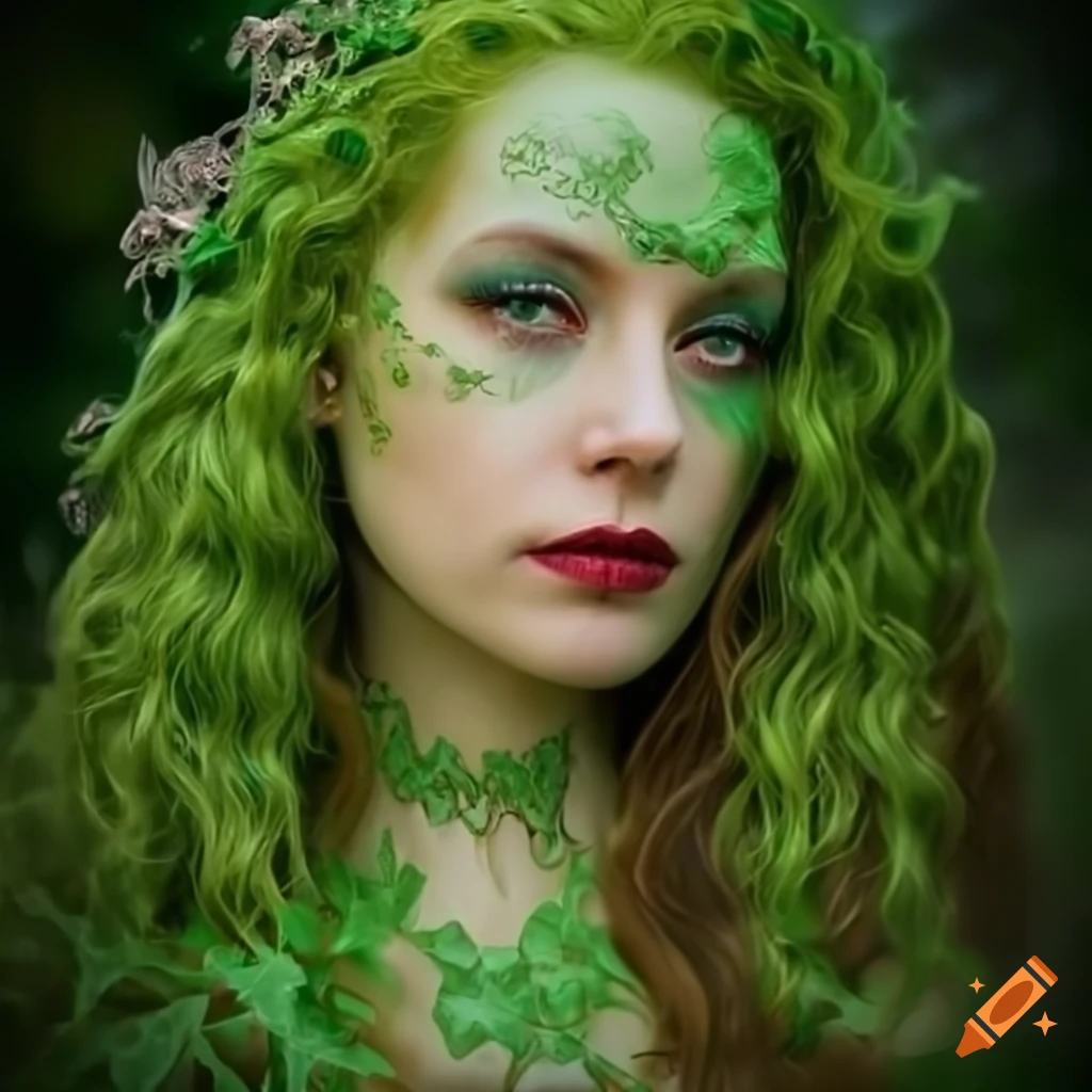 colored-portrait-of-a-mystical-poison-ivy-goddess-in-medieval-book