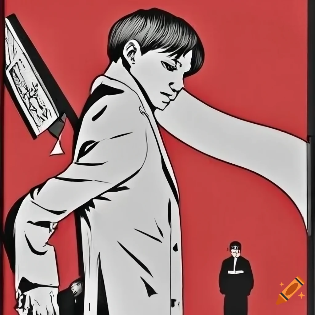 Retro graphic poster for new film on Czechoslovakia's communist system in black, white, and red