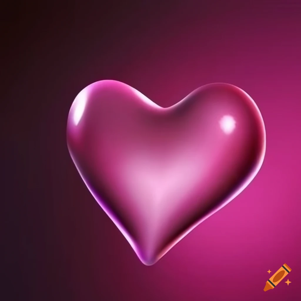 White heart symbol on Craiyon