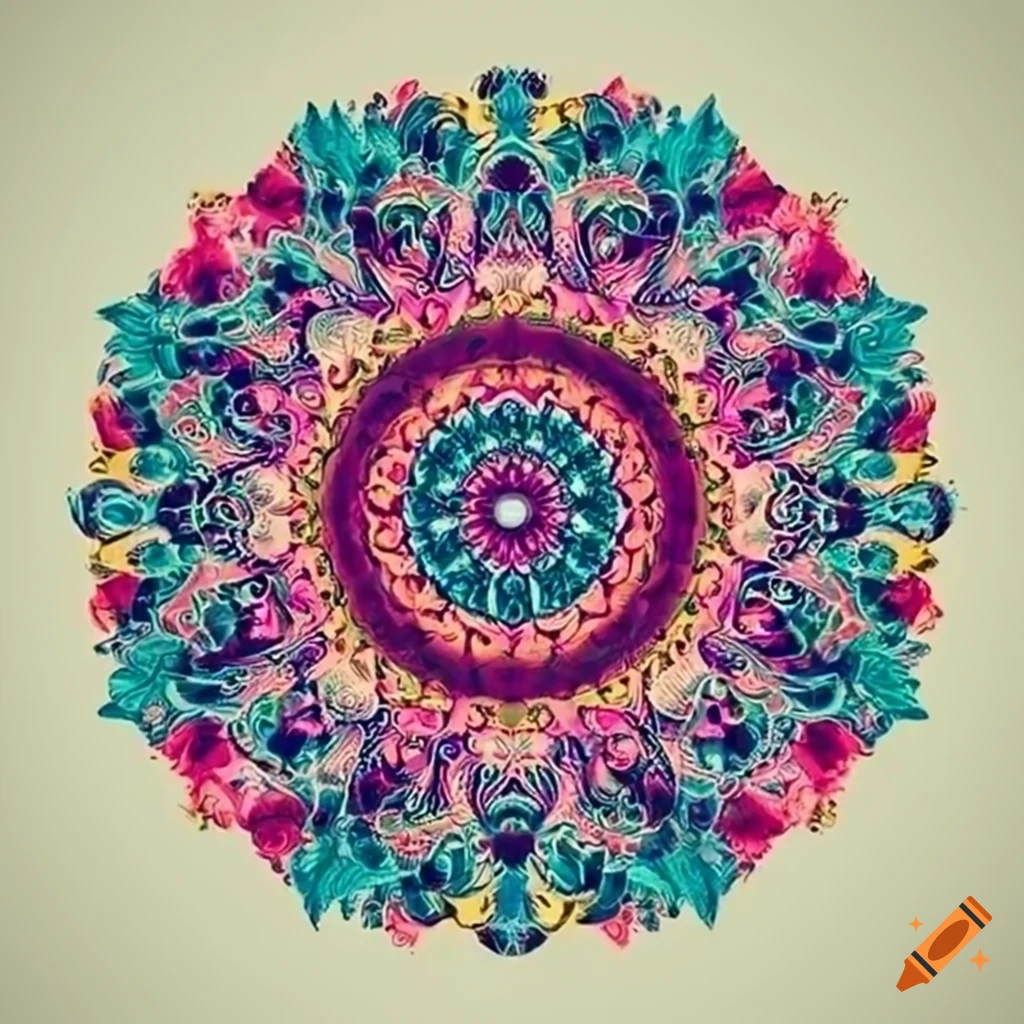 Mandala print for t-shirt design