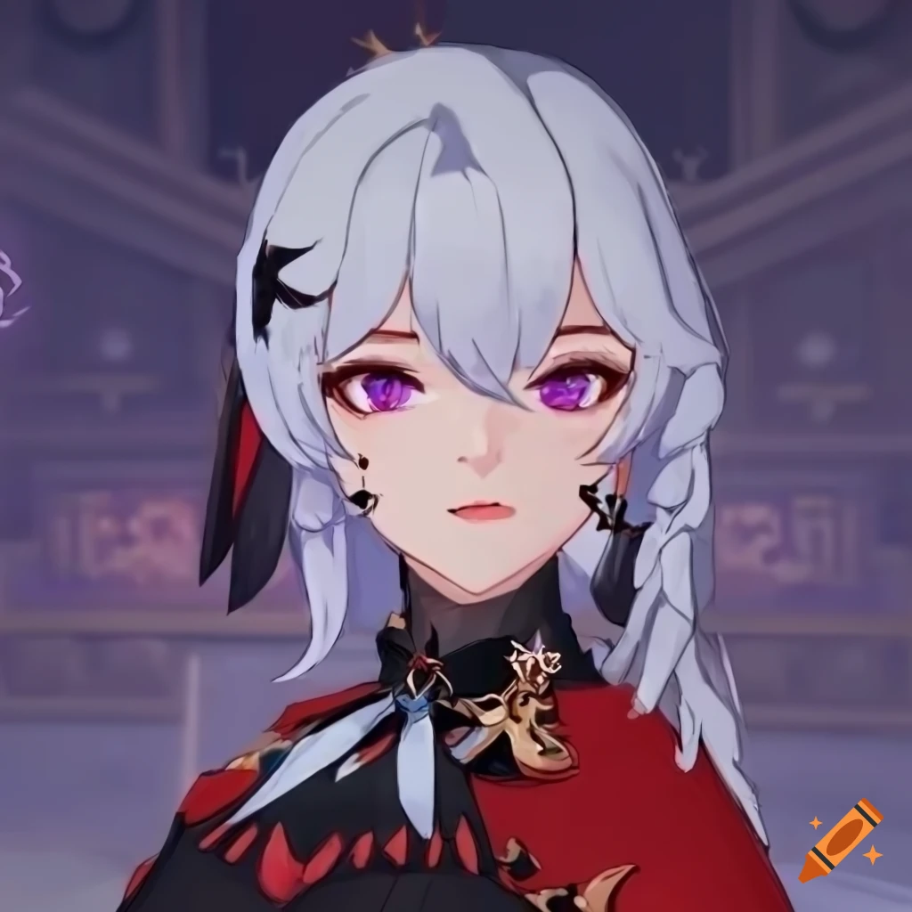 Genshin Impact OC with unique appearance and mysterious aura