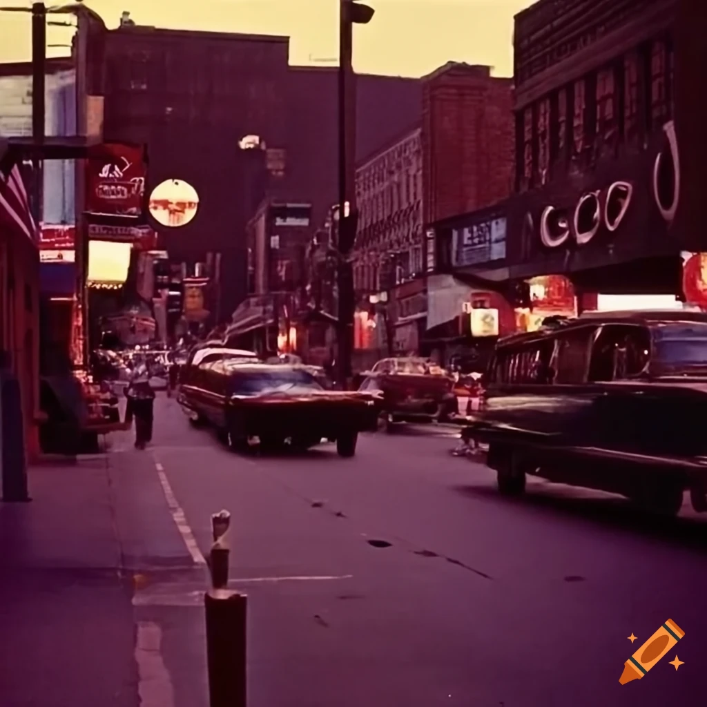 Beale Street in Memphis during 1967
