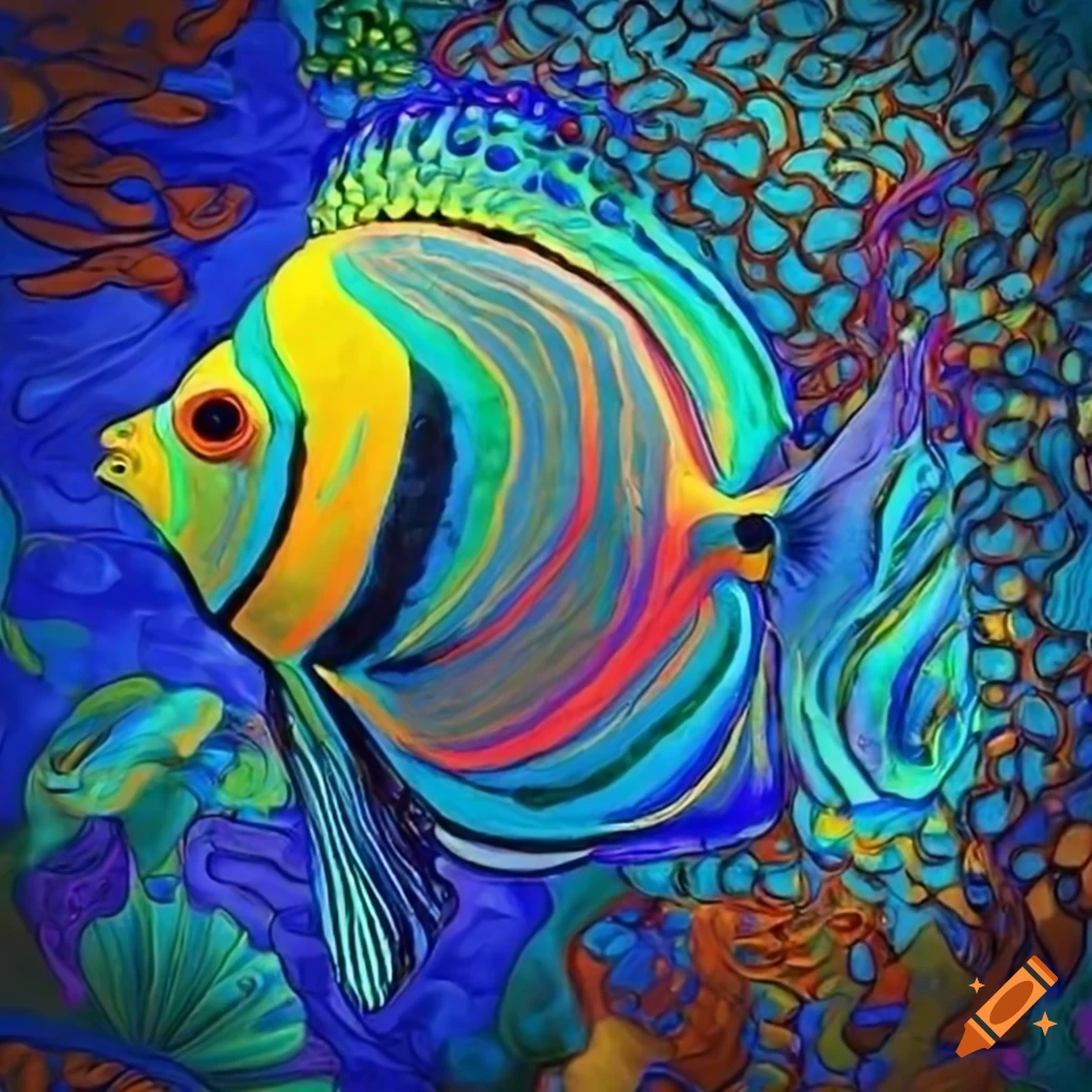 Colorful tropical fish in a vibrant underwater world on Craiyon