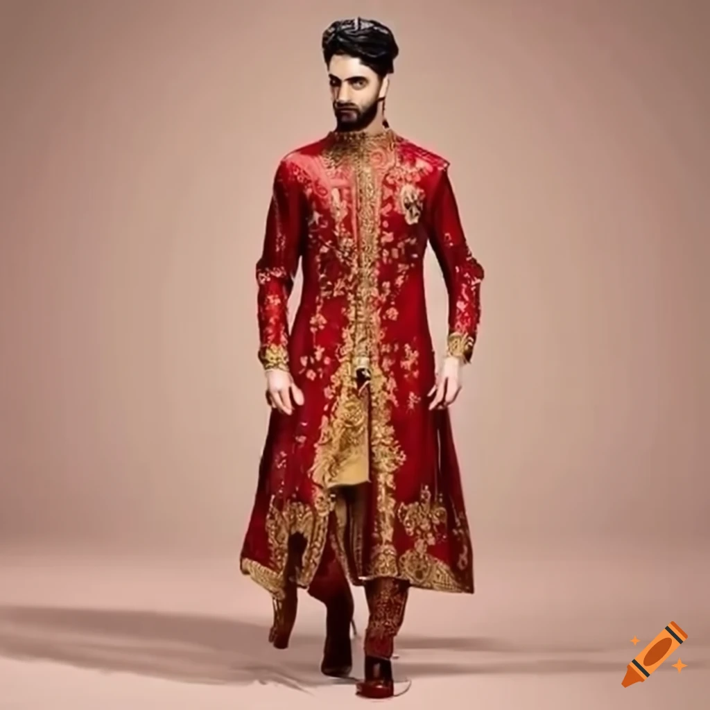 Royal Moroccan and Pakistani men dresses fusion design