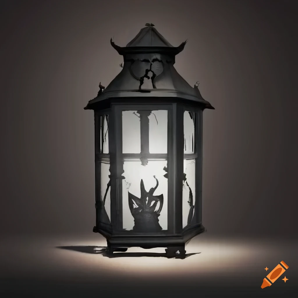 Shadowy lantern in Gothic style