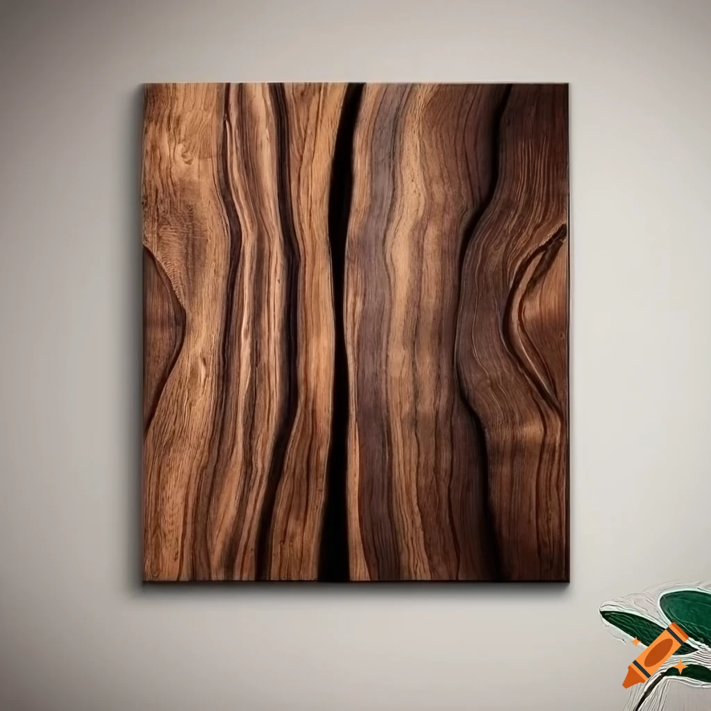 Black walnut wall art on Craiyon