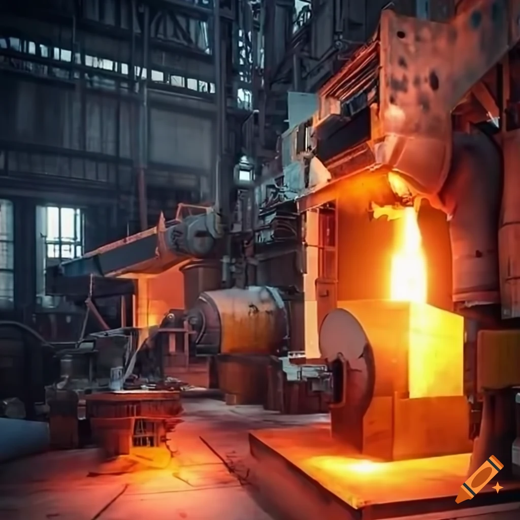 Industrial factory-sized foundry or forge