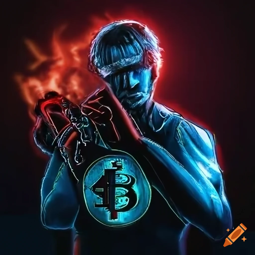 Anarchy and Bitcoin concept