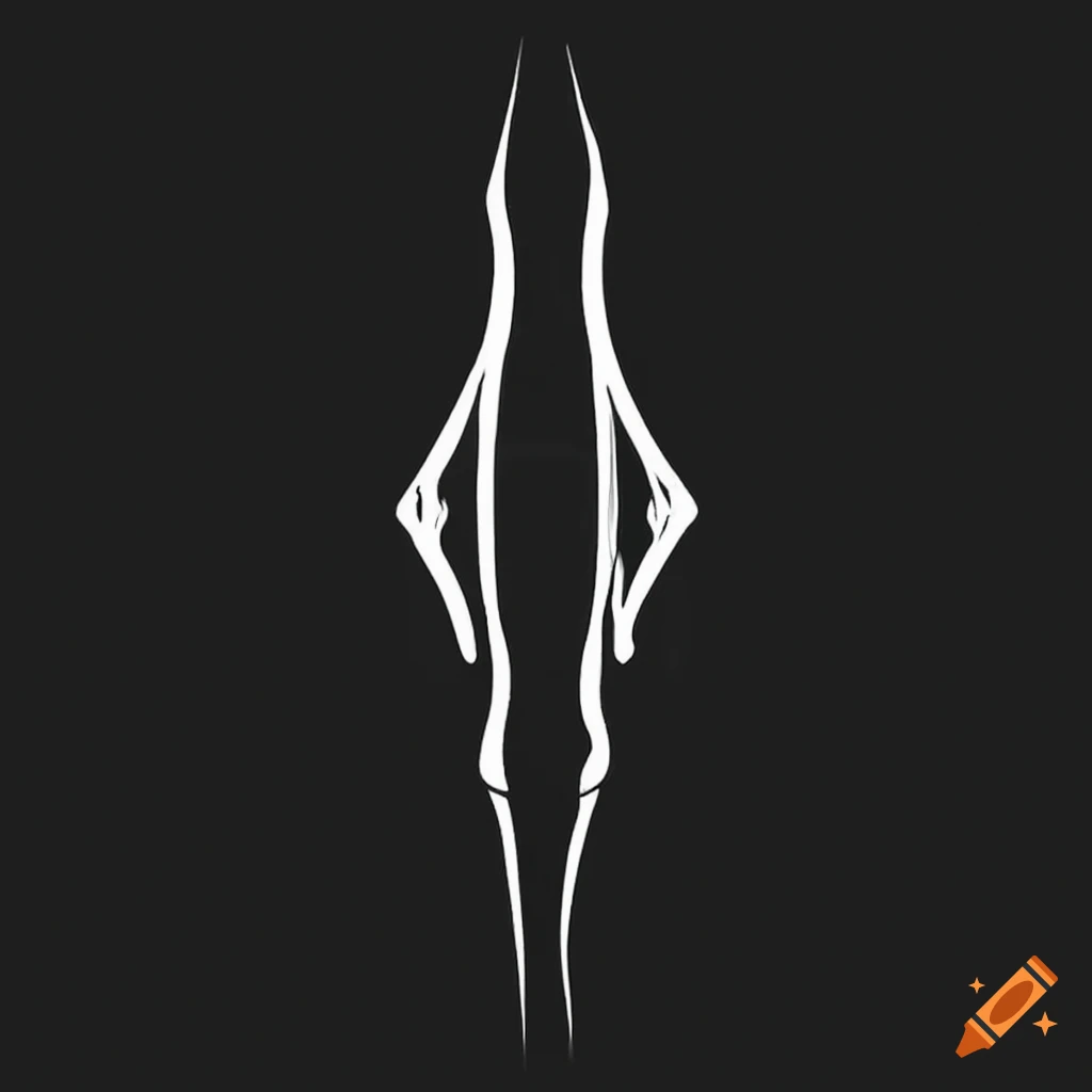 Tattoo saying 'Mordor' in black metal logo style
