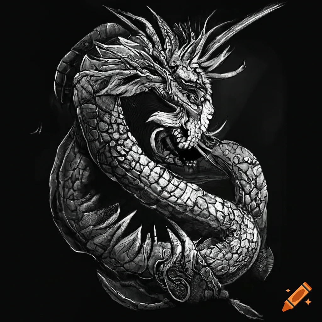 Mysterious warrior combining a turtle, dragon, scorpion, and snake in Japanese mythology