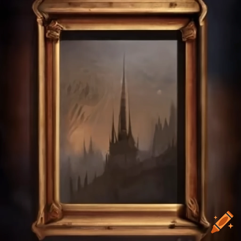 Medieval frame for limited-edition collectible trading card