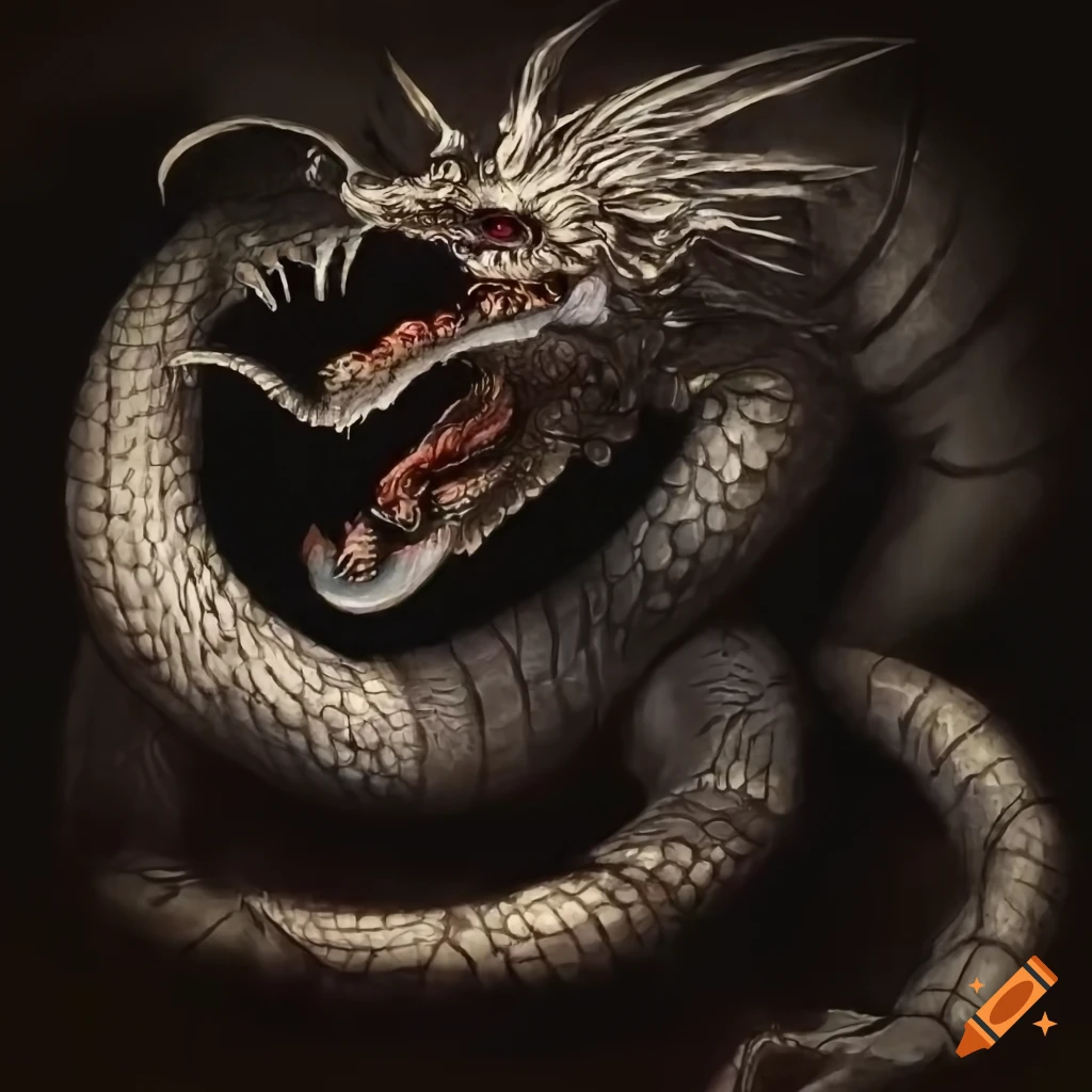 Genbu, the mythical creature combining turtle, dragon, scorpion, and snake in Japanese folklore