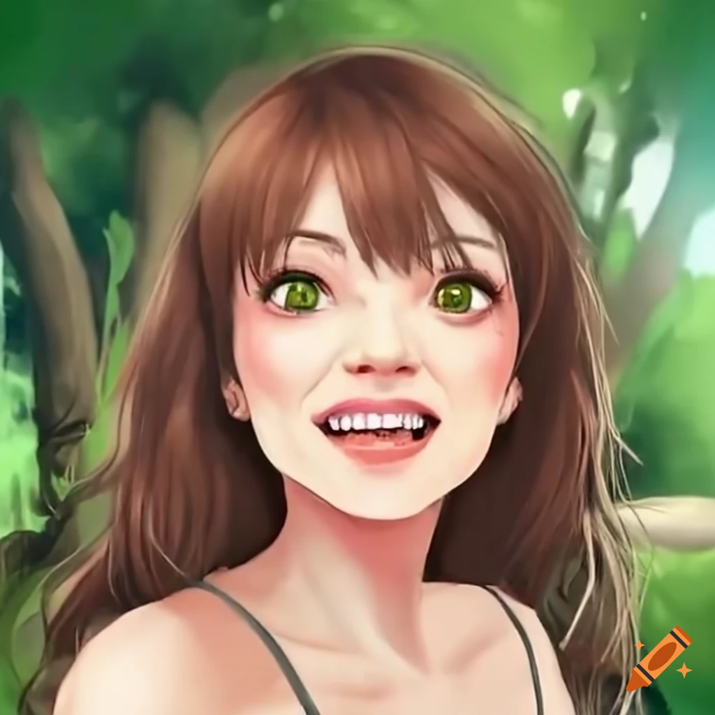 Excited woman smiling at zoo entrance