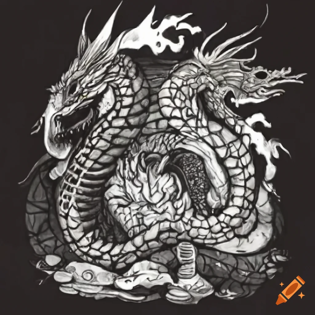 Genbu, mythical creature combining turtle, dragon, scorpion, and snake, guardian in Japanese culture