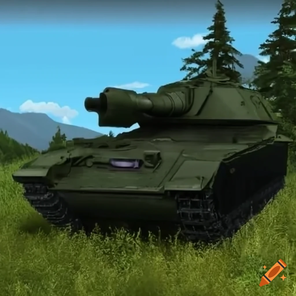 Raufbold3d Tank on a mountaintop