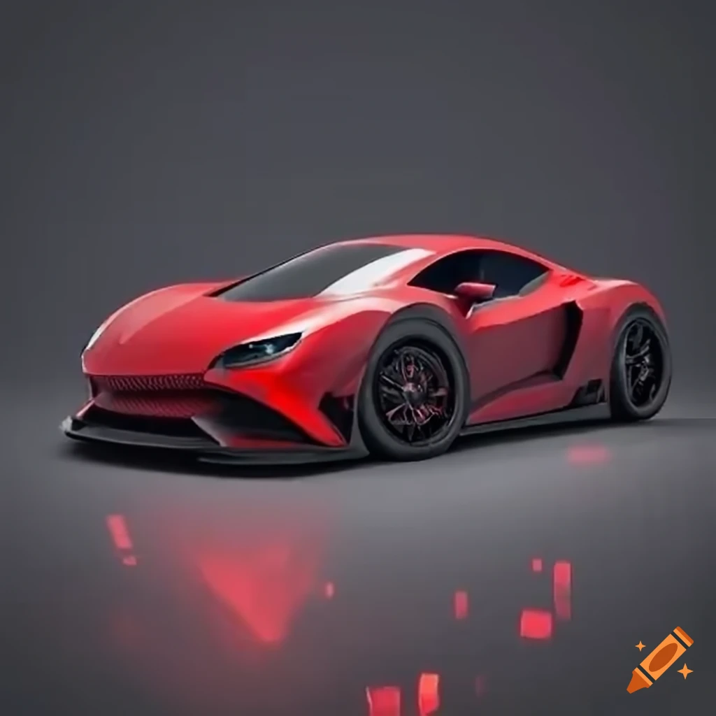 Red sports car NFT for gaming