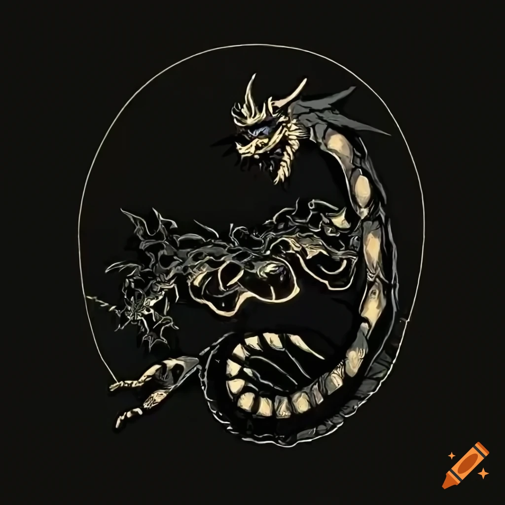 Mysterious warrior combining a turtle, dragon, scorpion, and snake in Japanese mythology