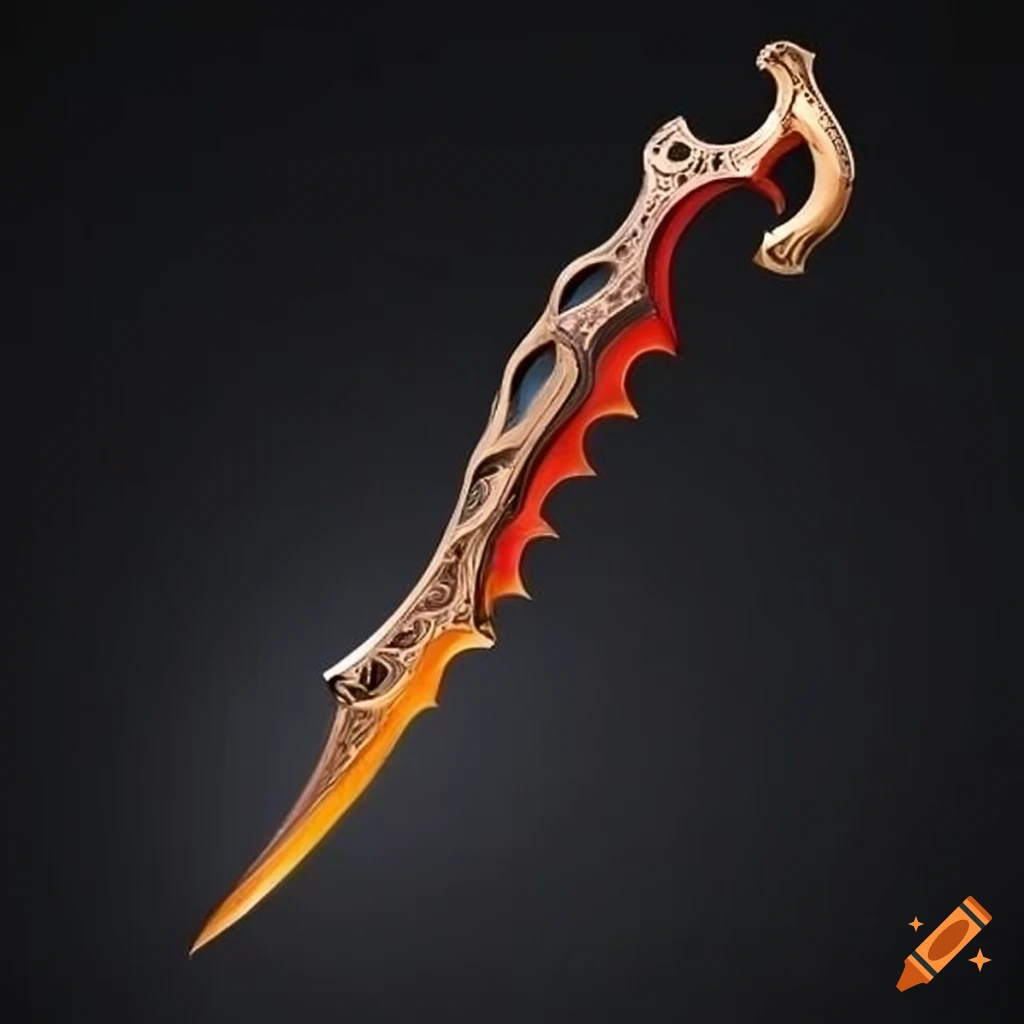 Magic curved elite sword