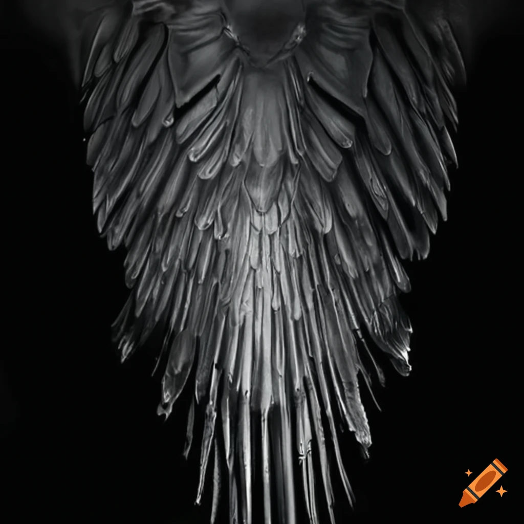 Metallic dripping wings