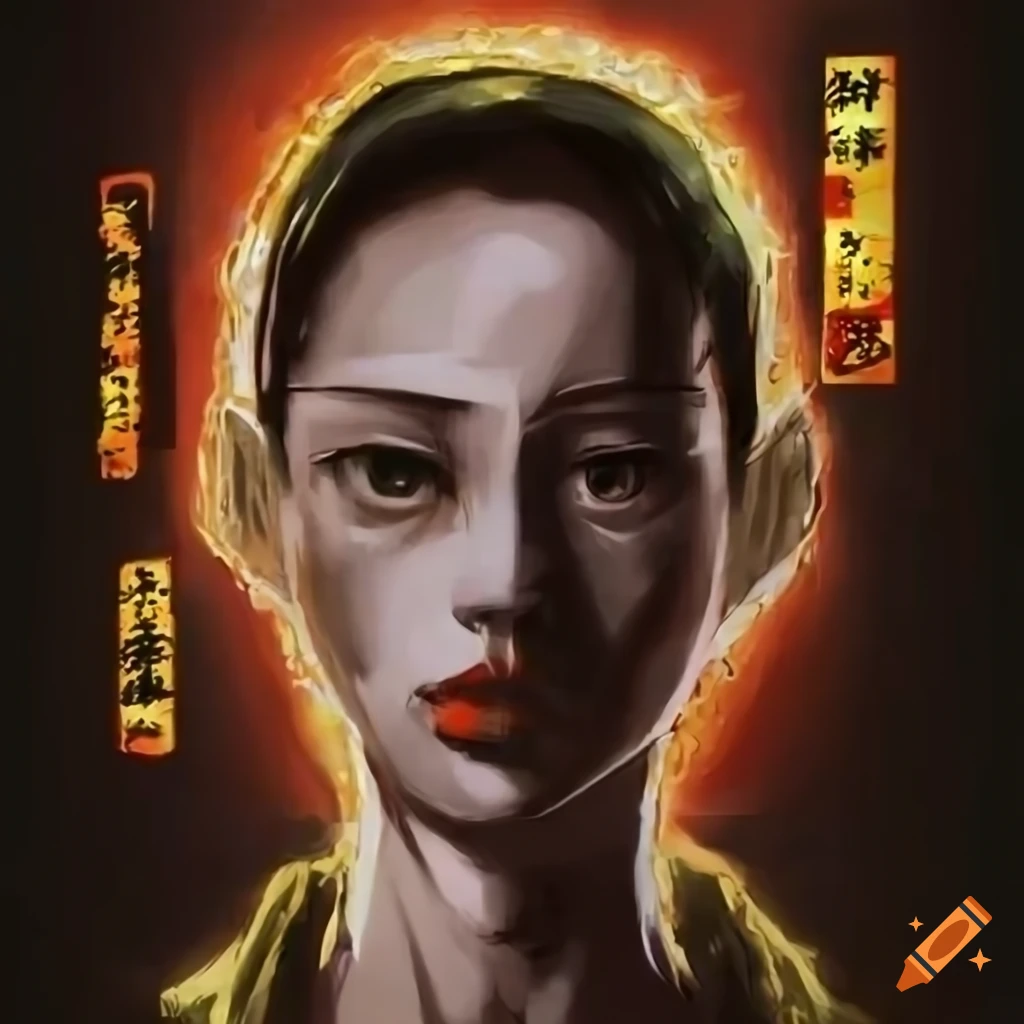 Hacker trapped in the Matrix in Ukiyo-e style with a manga twist