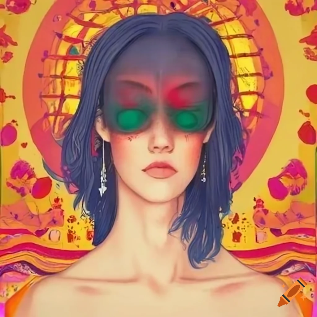 Abstract artistic representation of feminine and masculine energy ...