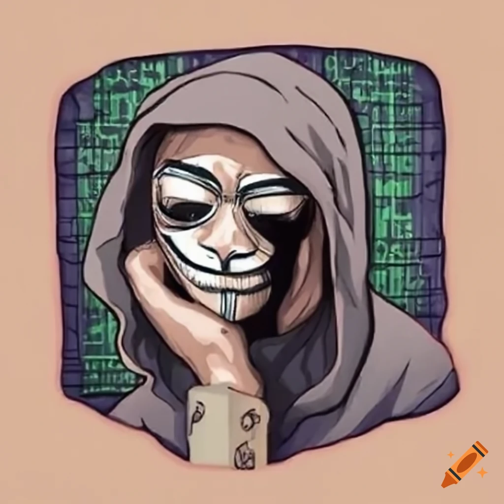 Hacker trapped in the Matrix in Ukiyo-e style artwork