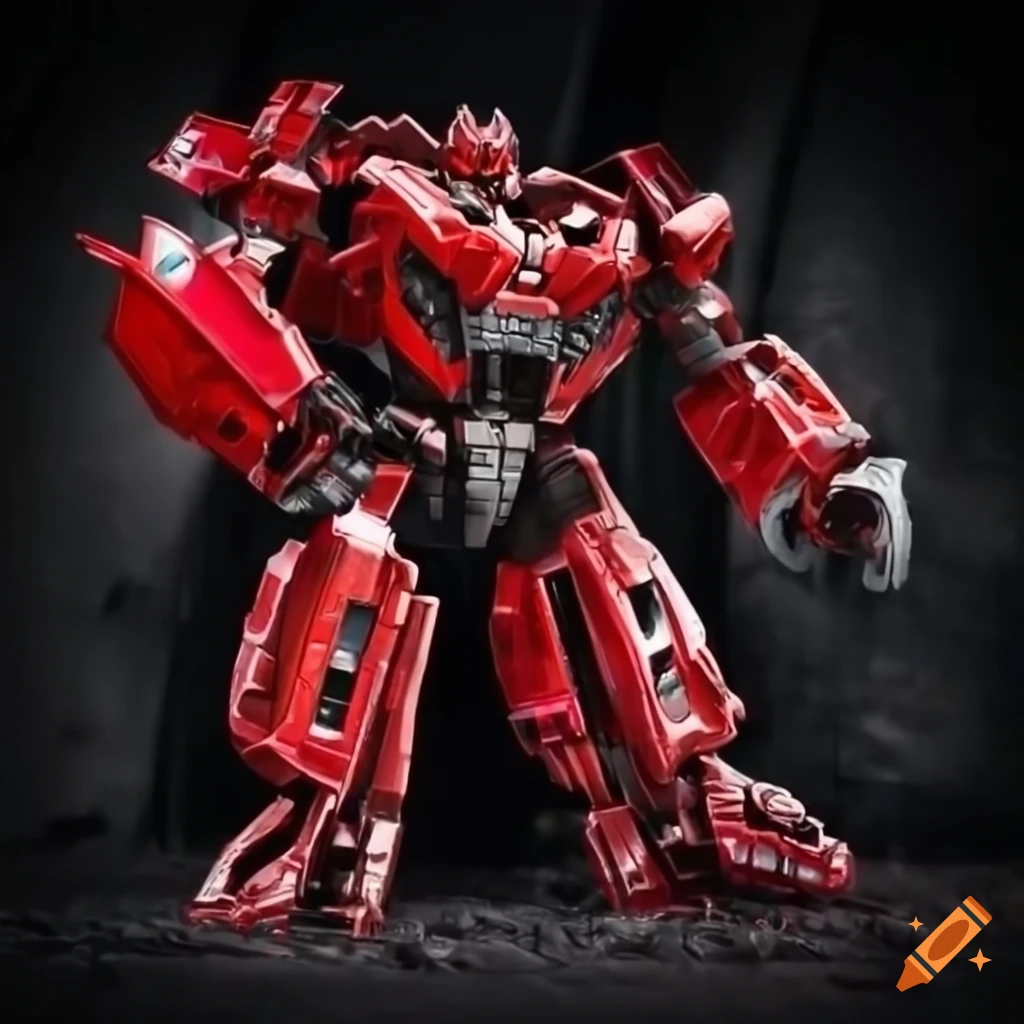 Red Decepticon Transformer 2003 model Mitsubishi Outlander