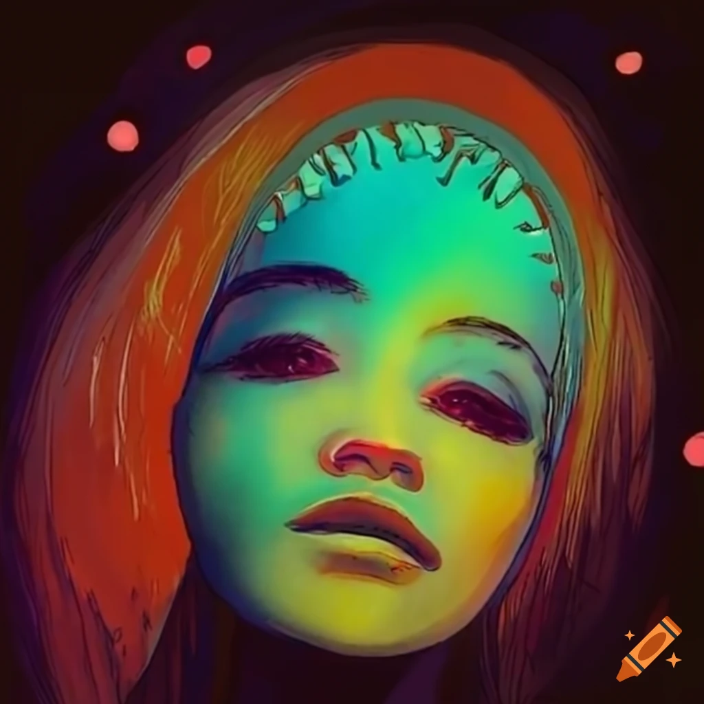 Abstract artistic representation of feminine and masculine energy ...