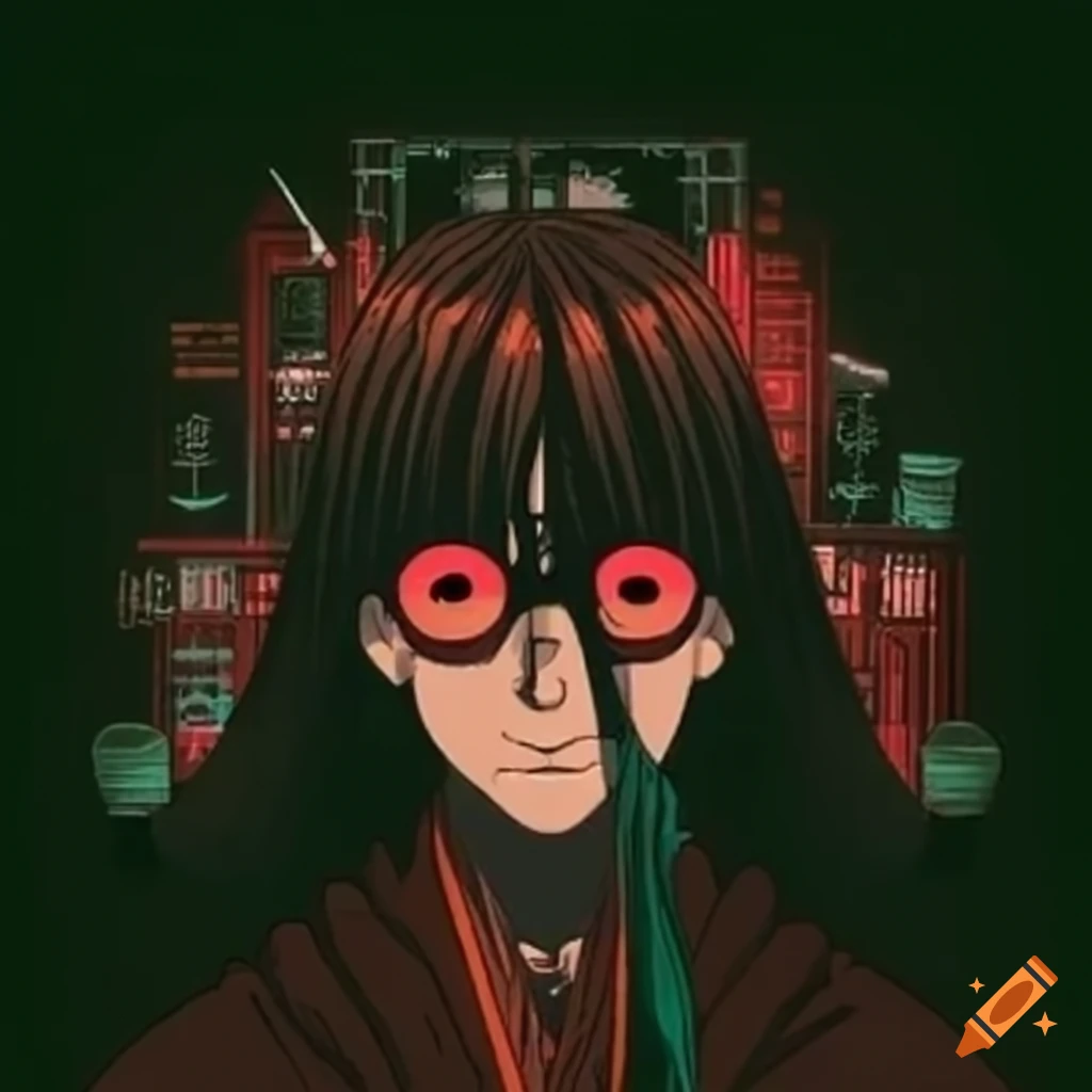 Hacker trapped in the Matrix in Ukiyo-e style artwork