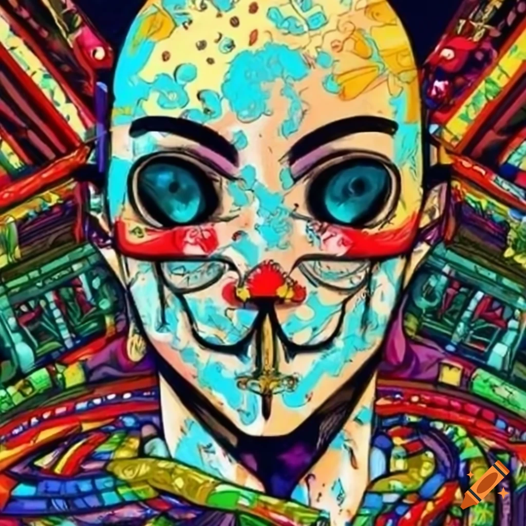 Hacker trapped in the Matrix in Ukiyo-e style with a manga influence