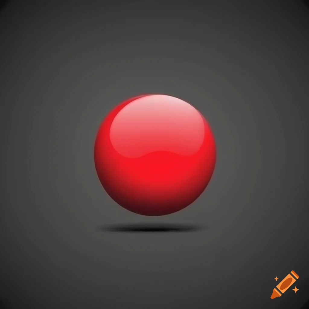 Red circle on black background