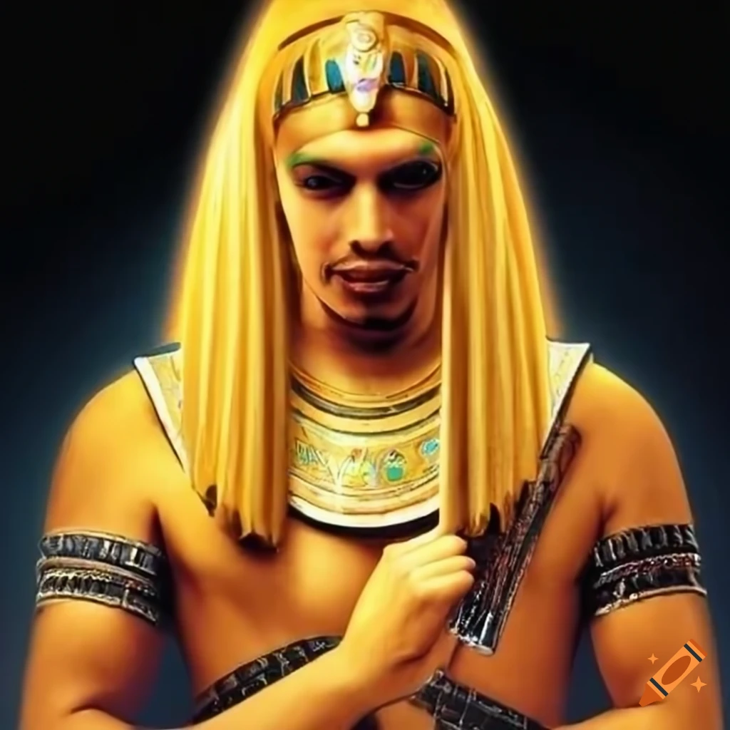 Egyptian pharaoh metal band performance on Craiyon