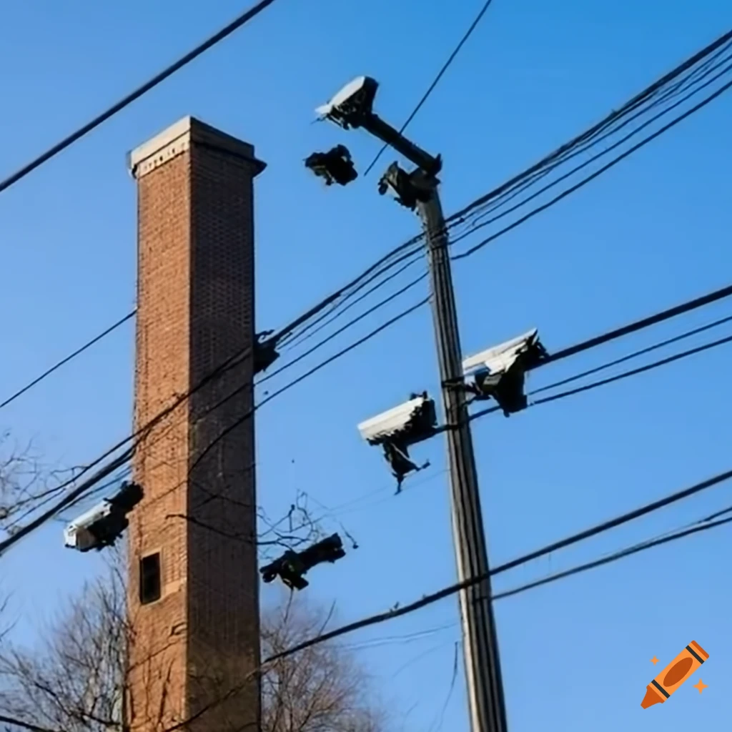 Security measures along the perimeter wall in Arlington, VA
