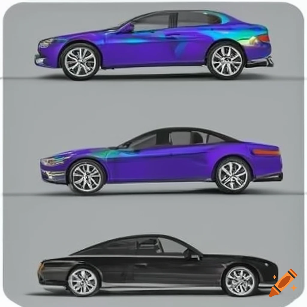 Blueprint design of a cool car