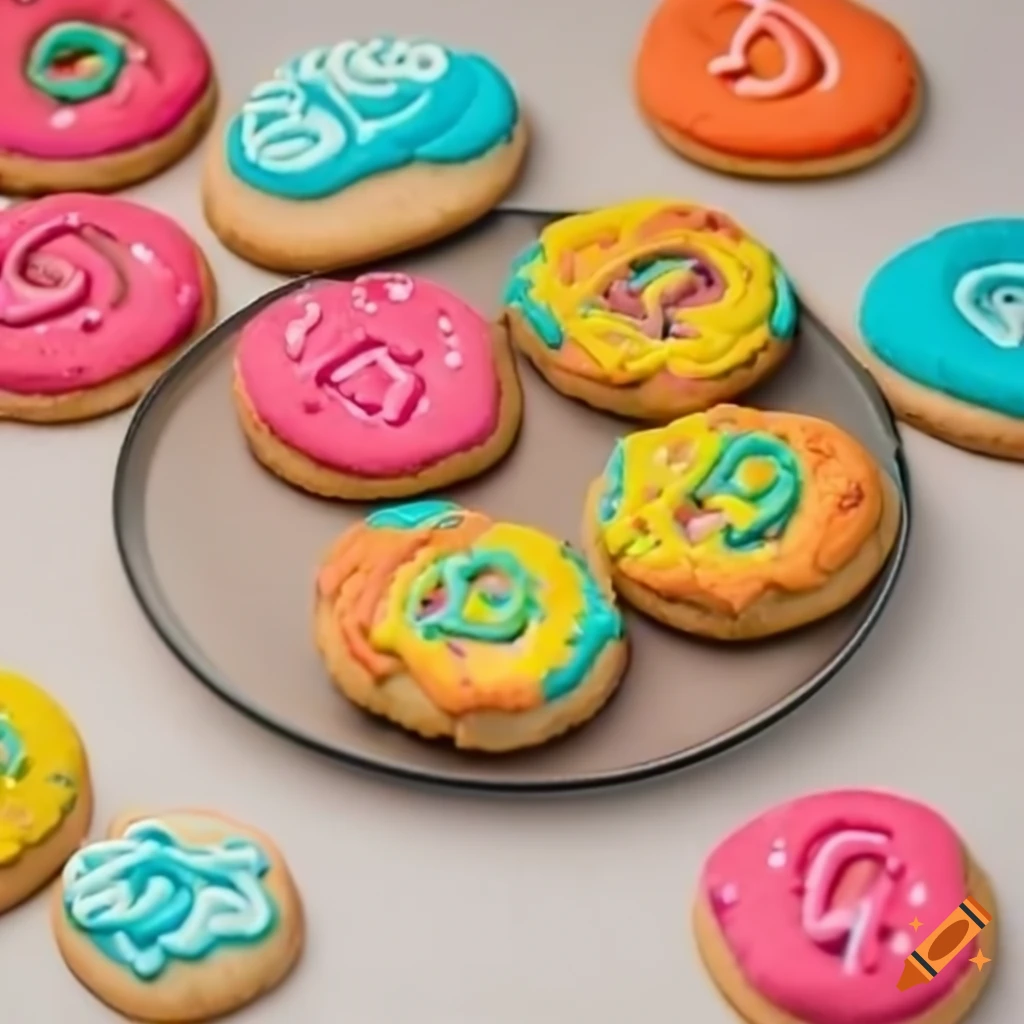 Colorful cookies with the word EASYMASTI