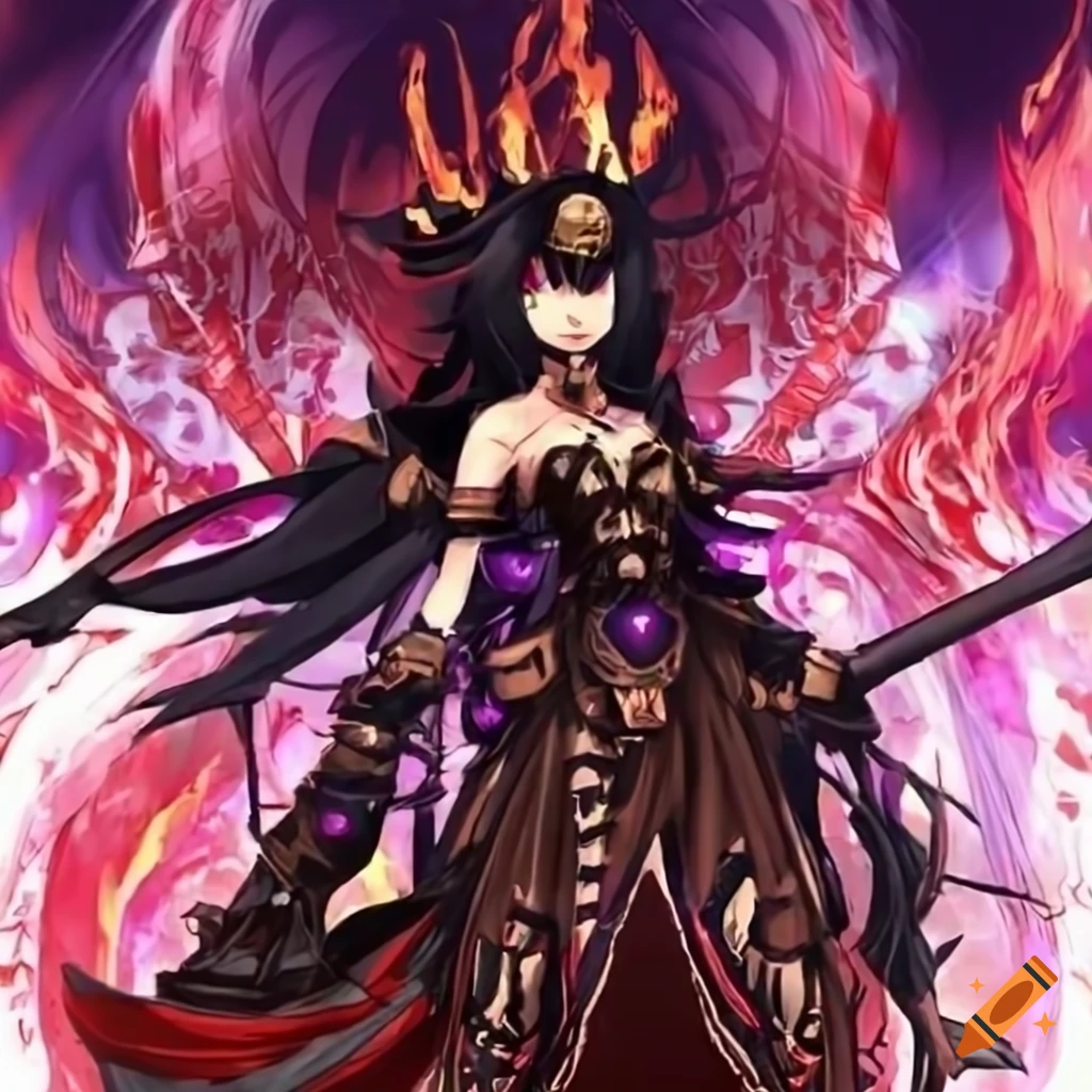 Anime character with black hair, shaman attire, and Japanese temple background
