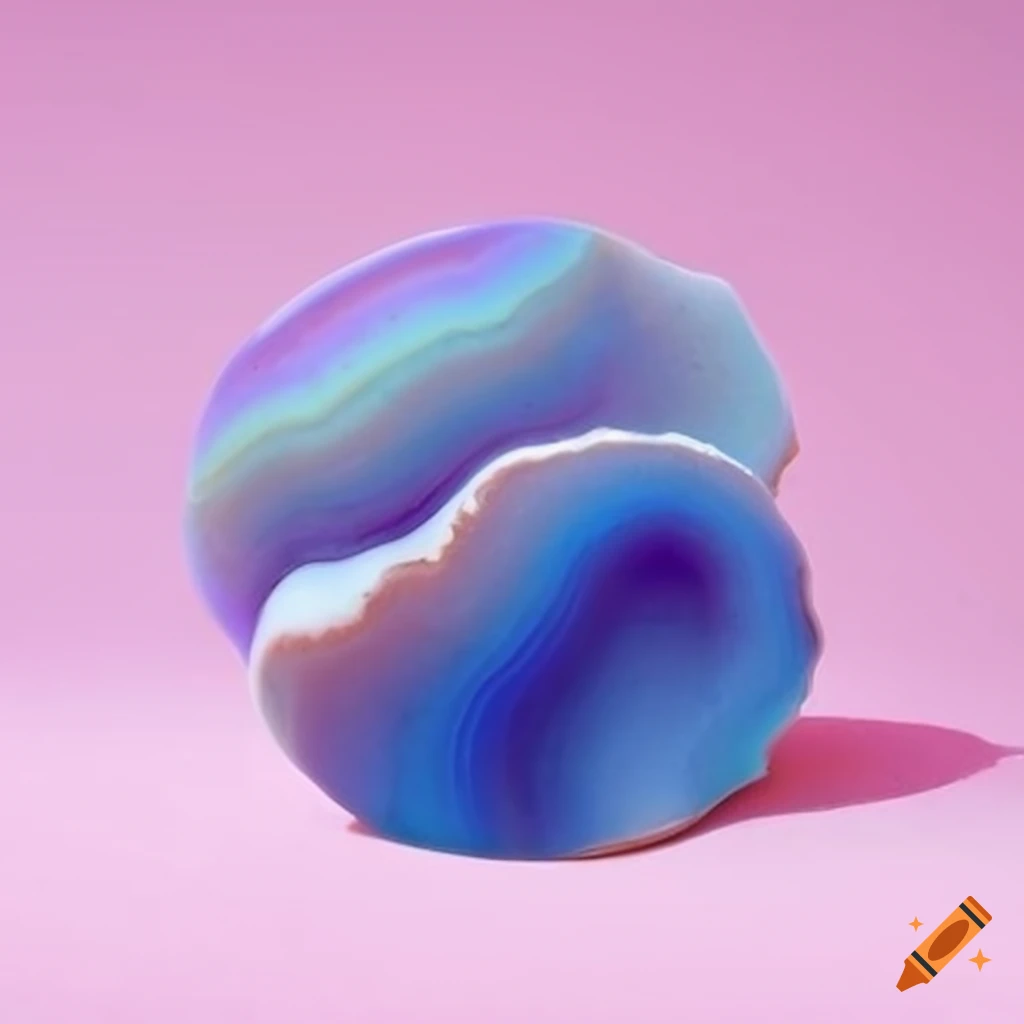 Bubble agate mineral close-up