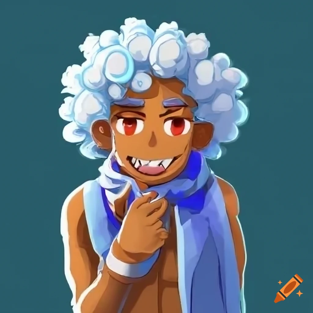 Adventurous dragon-human fusion enjoying a waffle fry with a mischievous smile