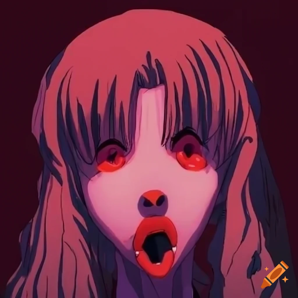 Art in the style of 80s anime inspired by Trevor Henderson