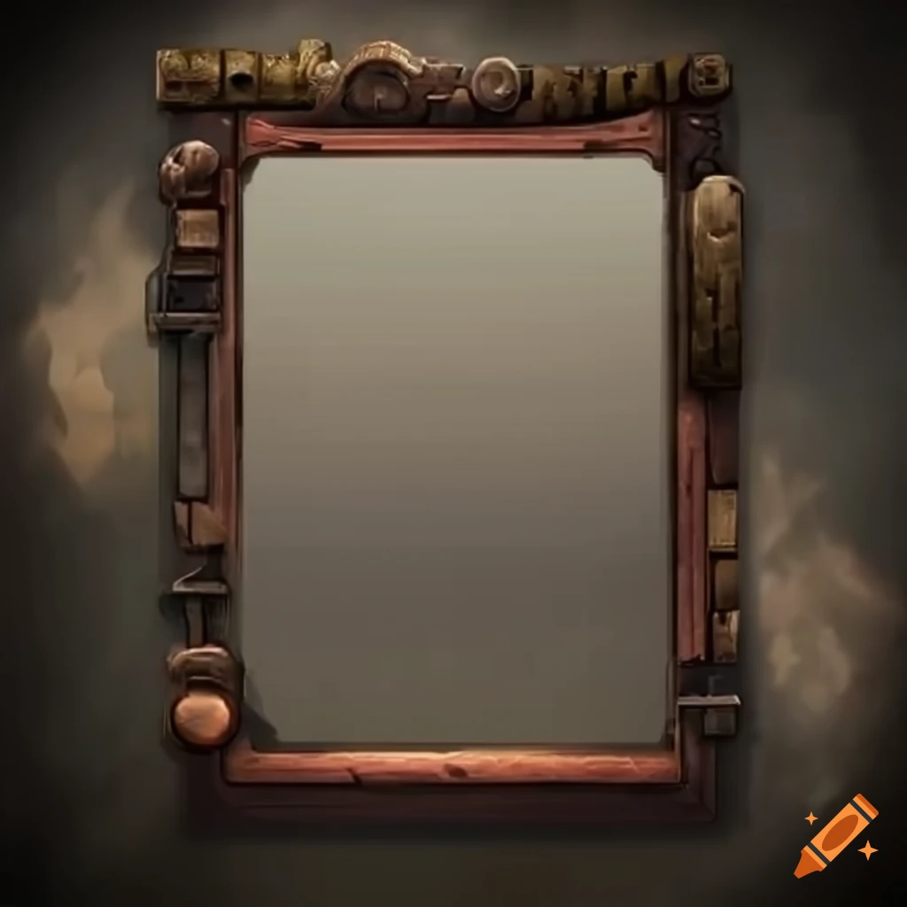 UI post-apocalyptic RPG inventory slot frame border