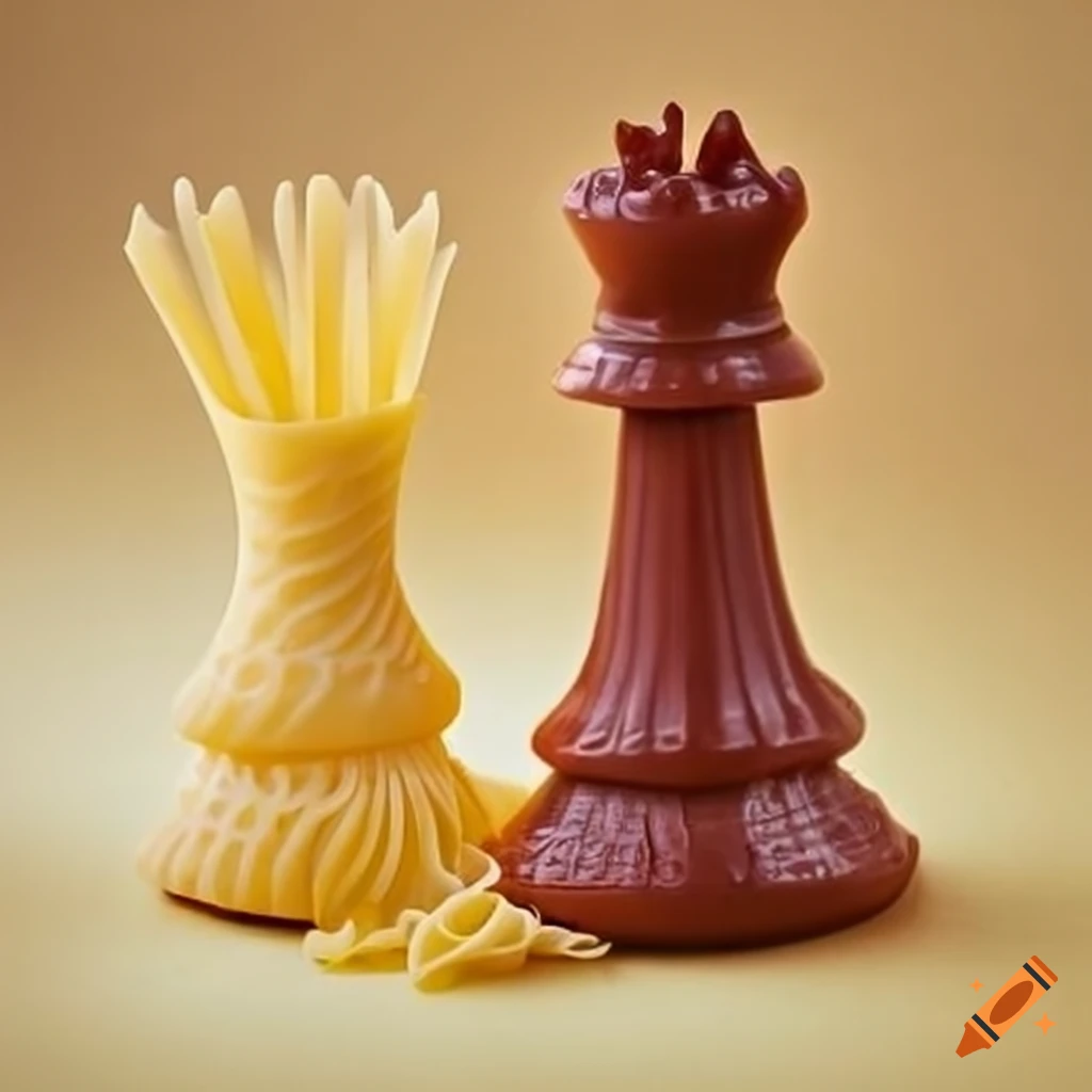 Chess-shaped pasta
