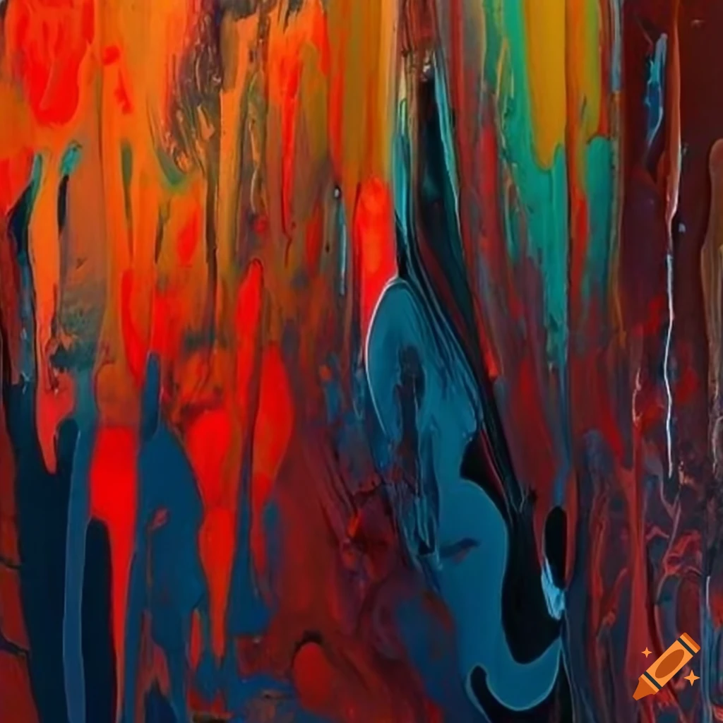 Abstract pattern inspired by raw drip painting techniques on Craiyon