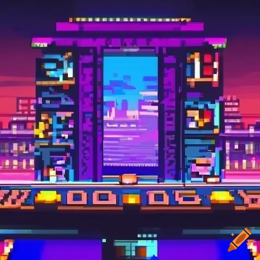 Retro gaming overlay with pixel art from classic 80s and 90s games
