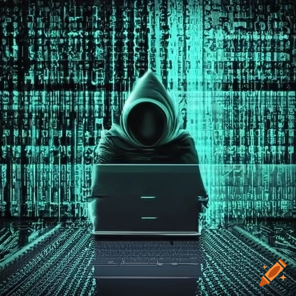 Code hacking banking account surreal wallpaper on Craiyon