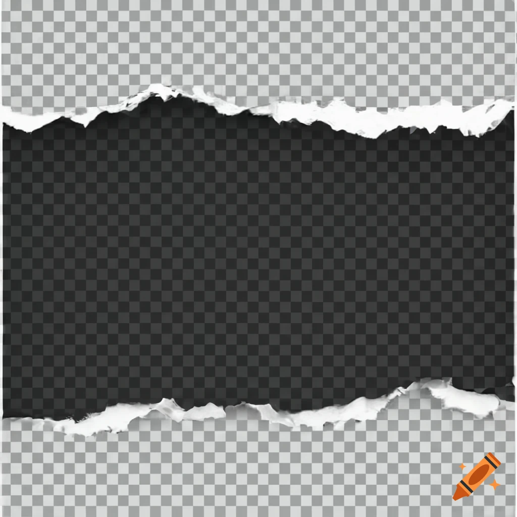 Black torn sheet of paper