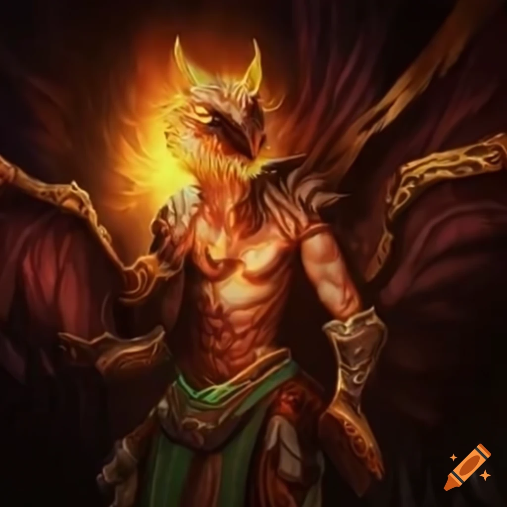 Phoenix unit in a fantasy class of druid or shapeshifter