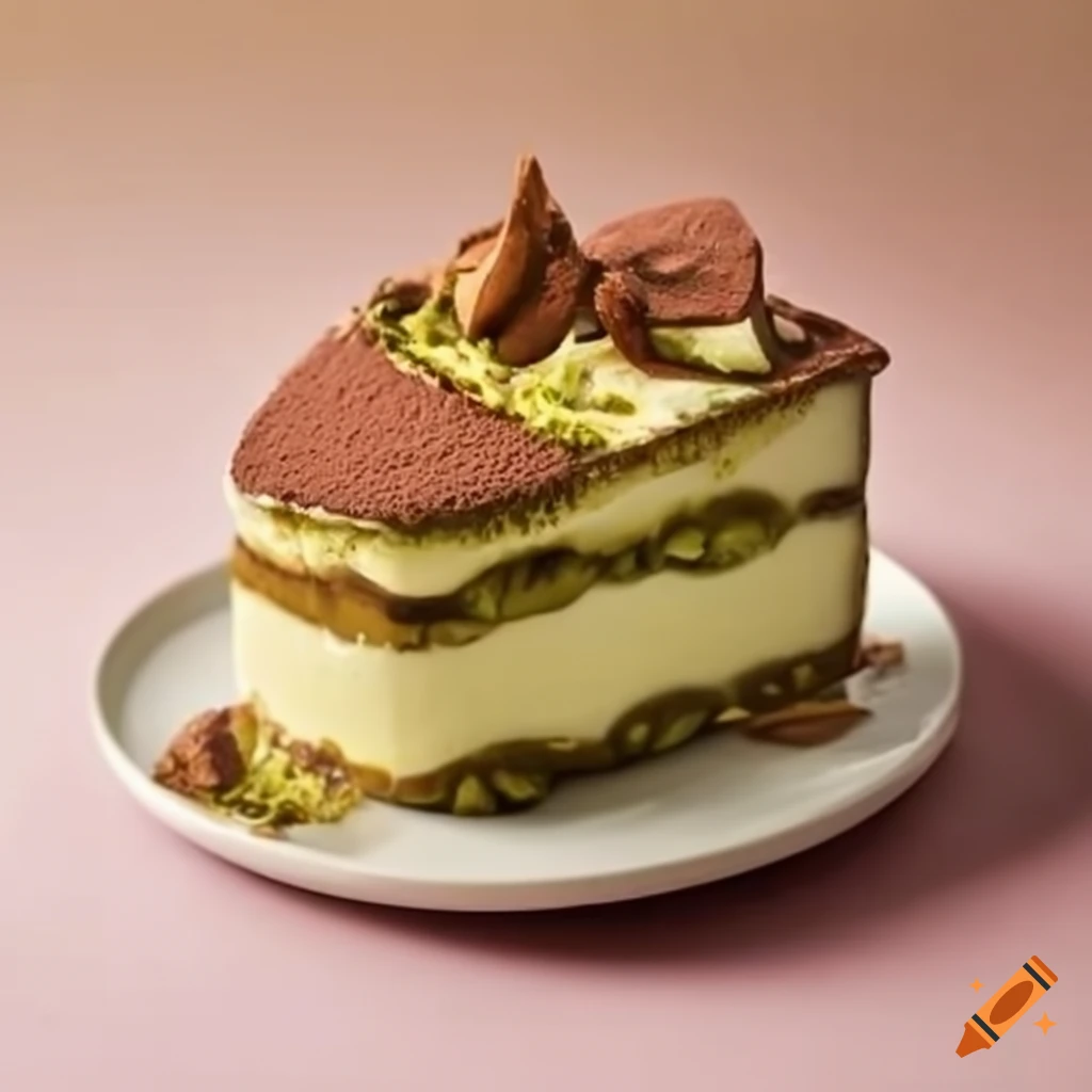 Tiramisu pistachio dessert