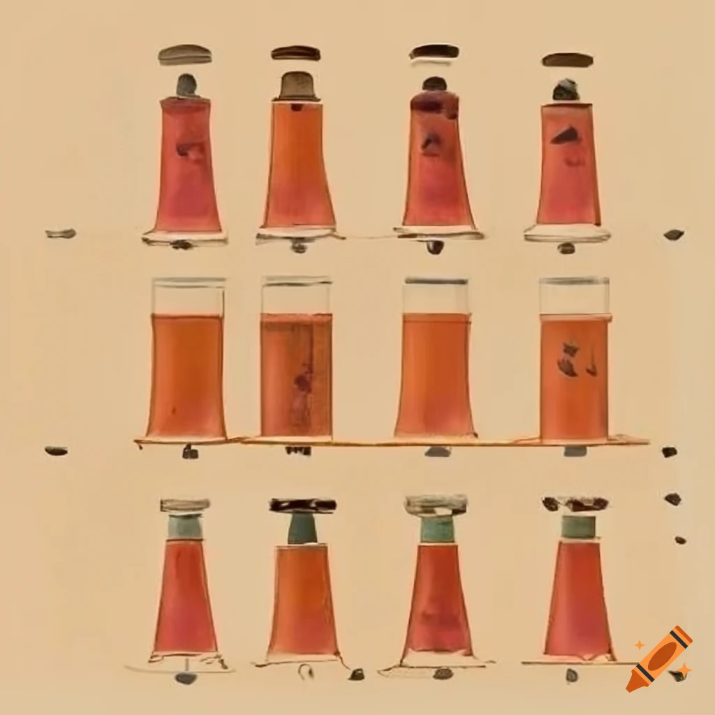 Modern container design for storing vermilion cosmetic