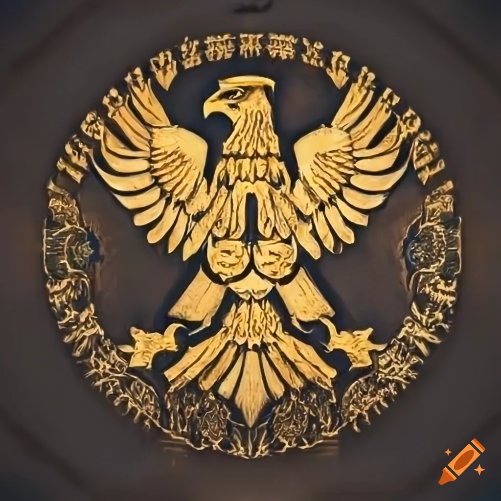 Roman Empire Golden Eagle Logo