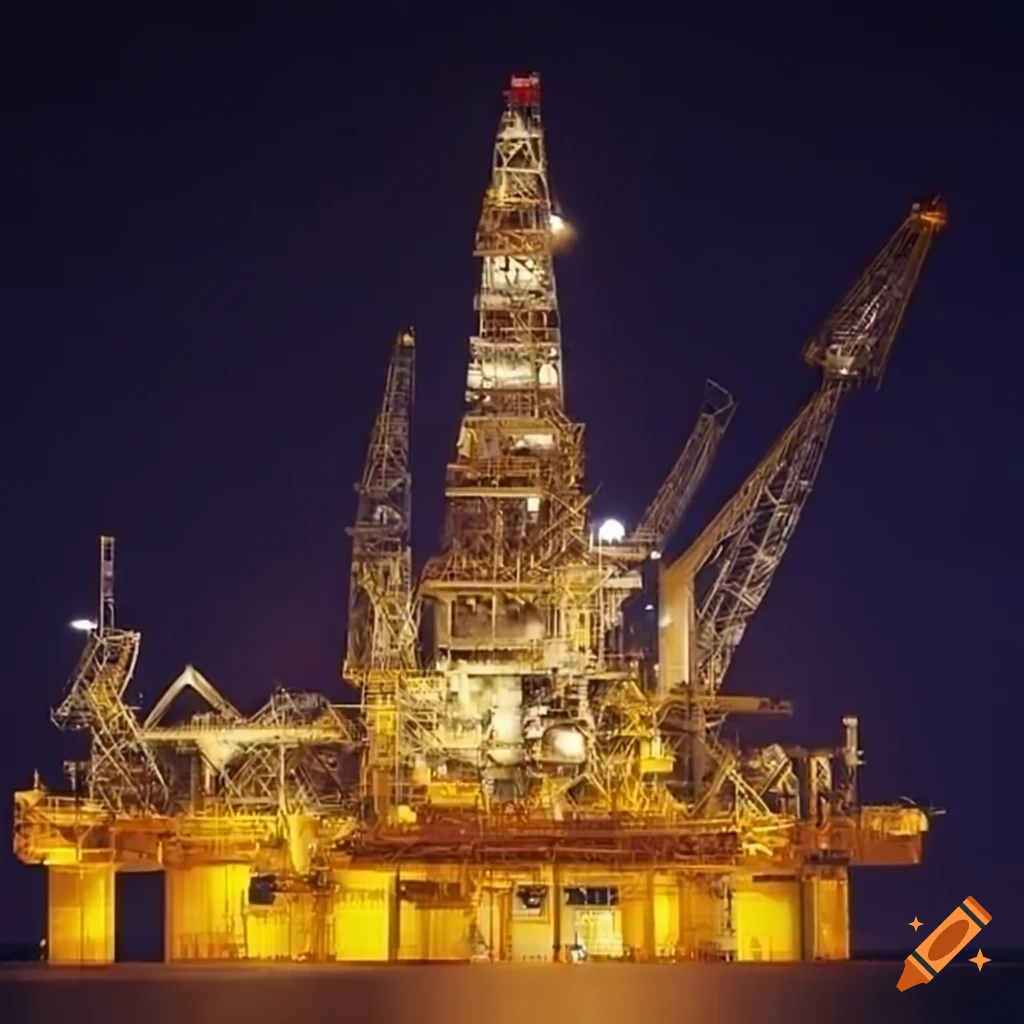 Technologically advanced offshore oil platform helicopter landing pad